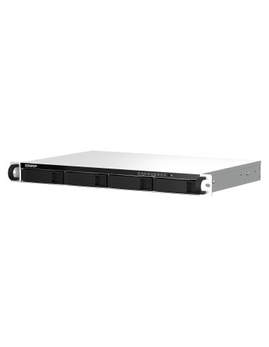 QNAP TS-464eU NAS Bastidor (1U) Intel® Celeron® N5095 8 GB DDR4 0 TB QNAP Turbo System Aluminio, Negro