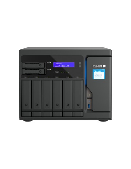 QNAP TS-855X SAN Torre Intel Atom® C5125 8 GB DDR4 0 TB QNAP QTS Negro