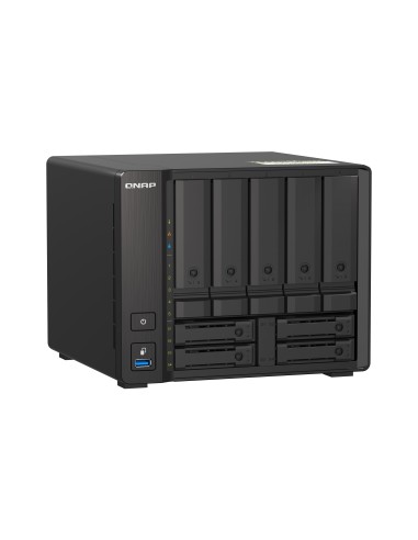 QNAP TS-H973AX NAS Torre Ryzen Embedded V1500B 8 GB DDR4 0 TB QuTS hero Negro