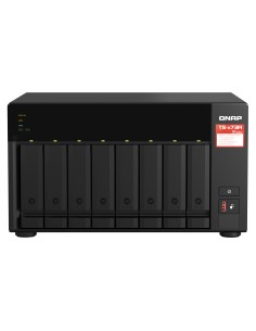 QNAP TS-873A NAS Torre Ryzen Embedded V1500B 8 GB DDR4 0 TB QNAP Turbo System Negro
