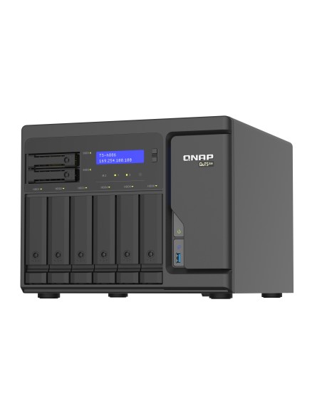 QNAP TS-h886 NAS Torre Intel® Xeon® D D-1602 8 GB DDR4 0 TB QuTS hero Negro QNAP TS-h886 NAS Torre Intel® Xeon® D D-1602 8 GB DDR4 0 TB QuTS hero Negro