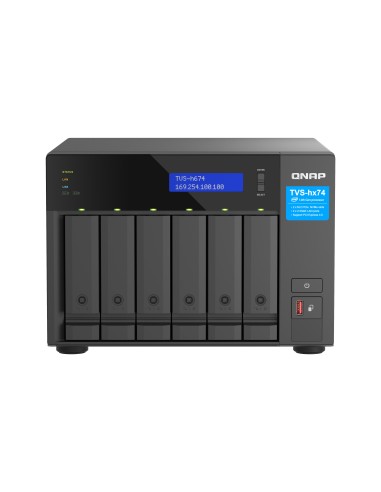 QNAP TVS-h674 NAS Torre Intel® Core™ i3 i3-12100 16 GB DDR4 0 TB QuTS hero Negro
