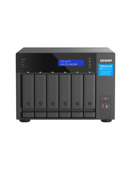 QNAP TVS-h674 NAS Torre Intel® Core™ i3 i3-12100 16 GB DDR4 0 TB QuTS hero Negro QNAP TVS-h674 NAS Torre Intel® Core™ i3 i3-12100 16 GB DDR4 0 TB QuTS hero Negro