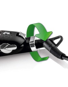 Haeger HS-45B.007A Utensilio de peinado Plancha de pelo Vapor Negro 2,5 m 2