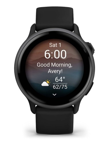 Garmin vívoactive 6 3,05 cm (1.2") AMOLED 42 mm Digital 390 x 390 Pixeles Pantalla táctil Negro Wifi GPS (satélite)