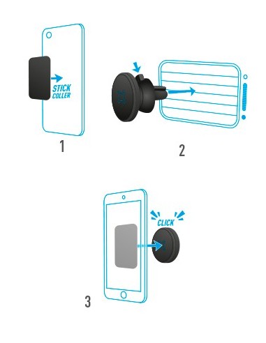 Mobilis 044004 soporte Soporte pasivo Teléfono móvil smartphone Negro