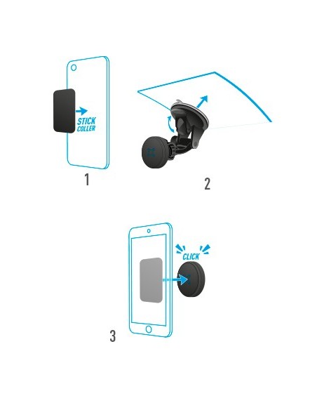 Mobilis 044006 soporte Soporte pasivo Teléfono móvil smartphone, Navegante Negro