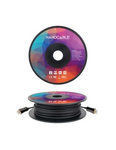 Nanocable Cable HDMI V2.1 AOC 8K@60Hz 4K@120Hz 48Gbps A M-A M, Negro, 60 m 2