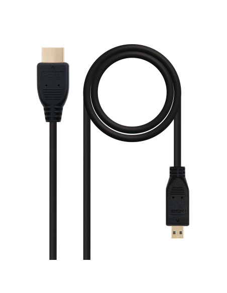 Nanocable HDMI, 0.8m cable HDMI 0,8 m HDMI tipo A (Estándar) HDMI tipo D (Micro) Negro Nanocable HDMI, 0.8m cable HDMI 0,8 m HDMI tipo A (Estándar) HDMI tipo D (Micro) Negro