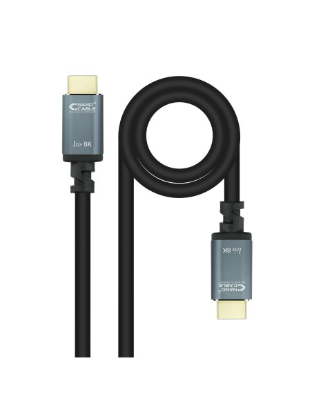 Nanocable Cable HDMI 2.1 IRIS 8K A M-A M, Negro, 10 Metros Nanocable Cable HDMI 2.1 IRIS 8K A M-A M, Negro, 10 Metros