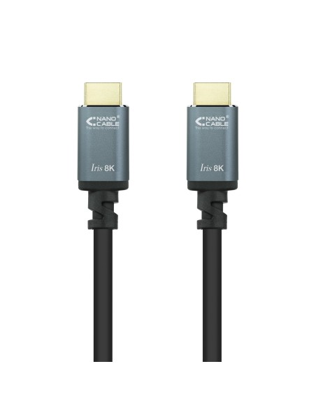 Nanocable Cable HDMI 2.1 IRIS 8K A M-A M, Negro, 10 Metros Nanocable Cable HDMI 2.1 IRIS 8K A M-A M, Negro, 10 Metros
