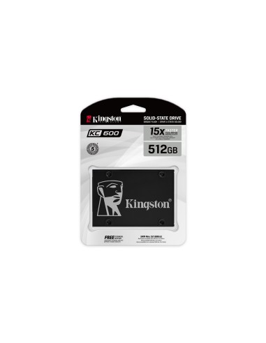 Kingston Technology Disco SSD KC600 SATA3 2,5" de 512 G
