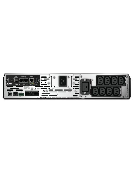 APC Smart-UPS sistema de alimentación ininterrumpida (UPS) Línea interactiva 3 kVA 2700 W 9 salidas AC APC Smart-UPS sistema de alimentación ininterrumpida (UPS) Línea interactiva 3 kVA 2700 W 9 salidas AC