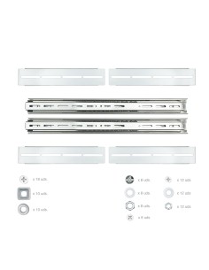 Nanocable Guías laterales telescópicas para Caja Rack de 19" 2