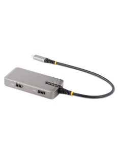 StarTech.com Adaptador Multipuertos USB-C - Docking Station USB Tipo C HDMI 4K60 - Hub Ladrón USB 3.0 de 2 Puertos - Entrega de 2