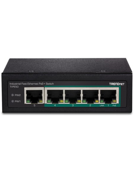 Trendnet TI-PE50 switch No administrado Fast Ethernet (10 100) Energía sobre Ethernet (PoE) Negro Trendnet TI-PE50 switch No administrado Fast Ethernet (10 100) Energía sobre Ethernet (PoE) Negro