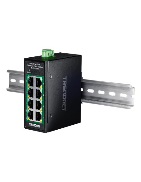 Trendnet TI-PELC80 switch No administrado Fast Ethernet (10 100) Energía sobre Ethernet (PoE) Negro Trendnet TI-PELC80 switch No administrado Fast Ethernet (10 100) Energía sobre Ethernet (PoE) Negro