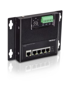 Trendnet TI-PG50F switch No administrado Energía sobre Ethernet (PoE) Negro
