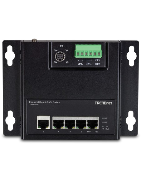 Trendnet TI-PG50F switch No administrado Energía sobre Ethernet (PoE) Negro Trendnet TI-PG50F switch No administrado Energía sobre Ethernet (PoE) Negro