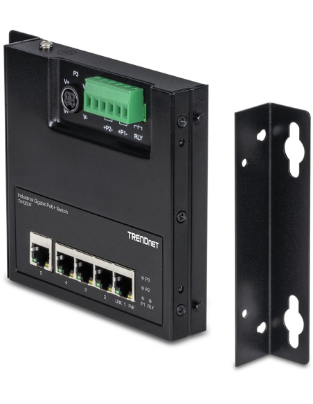 Trendnet TI-PG50F switch No administrado Energía sobre Ethernet (PoE) Negro Trendnet TI-PG50F switch No administrado Energía sobre Ethernet (PoE) Negro