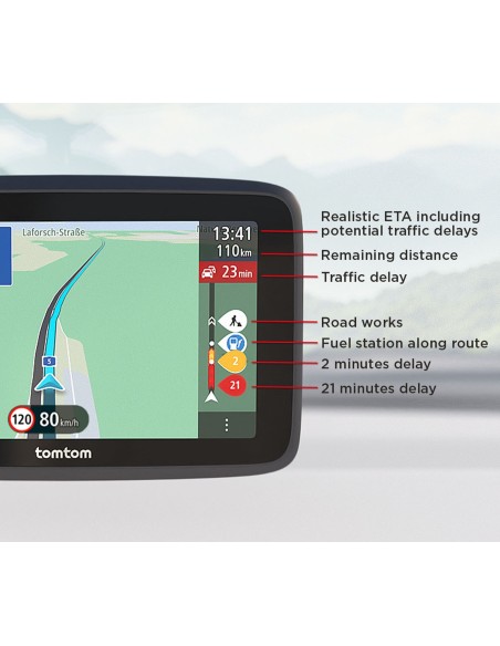 TomTom GO Classic navegador Fijo 15,2 cm (6") Pantalla táctil Negro