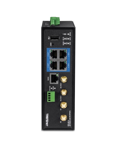 Trendnet TI-W100 router inalámbrico Gigabit Ethernet Doble banda (2,4 GHz   5 GHz) Negro Trendnet TI-W100 router inalámbrico Gigabit Ethernet Doble banda (2,4 GHz   5 GHz) Negro