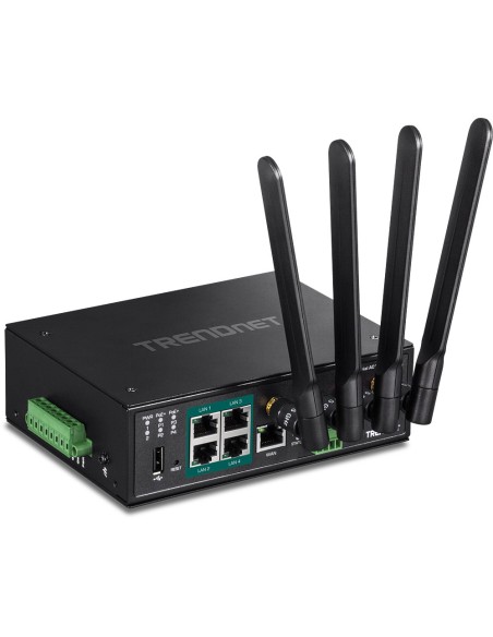 Trendnet TI-WP100 router inalámbrico Gigabit Ethernet Doble banda (2,4 GHz   5 GHz) Negro