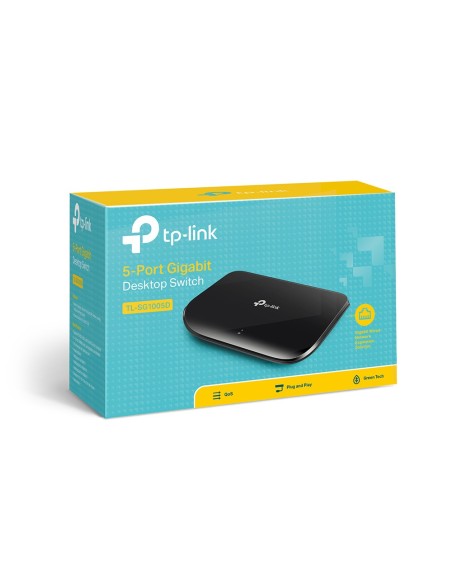 TP-Link TL-SG1005D switch No administrado Gigabit Ethernet (10 100 1000) Negro