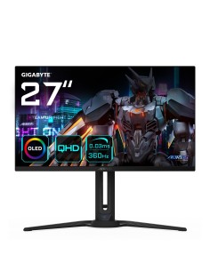GIGABYTE Monitor de juego AORUS FO27Q3 OLED de 27” - 2560 x 1440 (QHD), 360Hz, 0,03ms, KVM, 250 cd m², FreeSync Premium Pro,