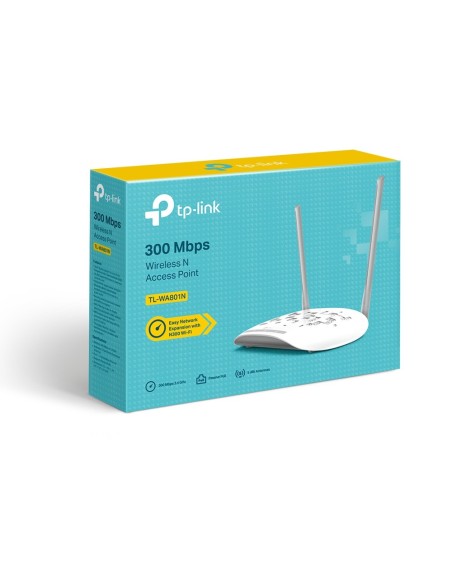 TP-Link TL-WA801N punto de acceso inalámbrico 300 Mbit s Blanco Energía sobre Ethernet (PoE) TP-Link TL-WA801N punto de acceso inalámbrico 300 Mbit s Blanco Energía sobre Ethernet (PoE)