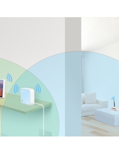 TP-Link TL-WR802N router inalámbrico Ethernet rápido Banda única (2,4 GHz) Azul, Blanco