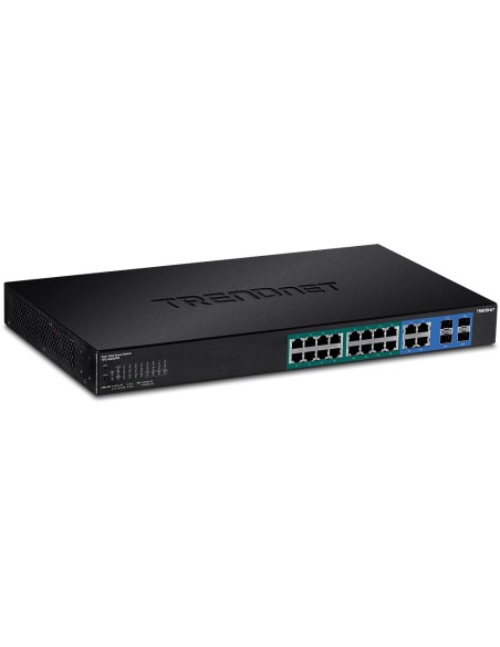 Trendnet TPE-1620WSF switch Gestionado L2 L3 Gigabit Ethernet (10 100 1000) Energía sobre Ethernet (PoE) 1U Negro