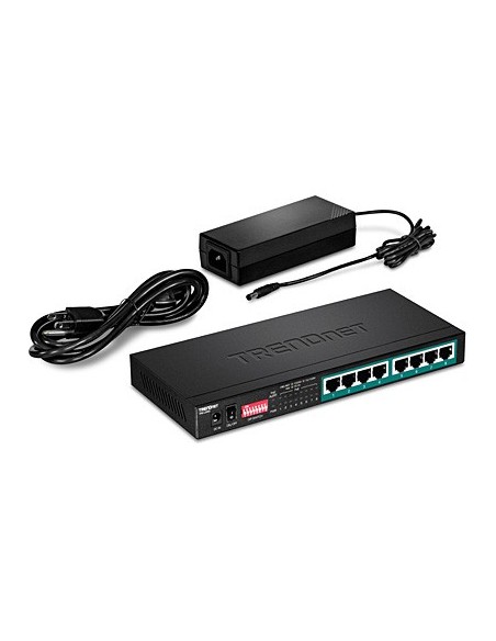 Trendnet TPE-LG80 switch No administrado Gigabit Ethernet (10 100 1000) Energía sobre Ethernet (PoE) Negro Trendnet TPE-LG80 switch No administrado Gigabit Ethernet (10 100 1000) Energía sobre Ethernet (PoE) Negro