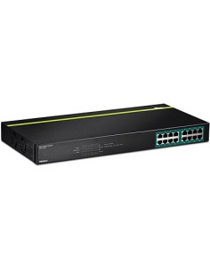 Trendnet TPE-TG160G switch No administrado L2 Gigabit Ethernet (10 100 1000) Energía sobre Ethernet (PoE) 1U Negro