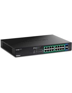 Trendnet TPE-TG182ES switch Gestionado Gigabit Ethernet (10 100 1000) Energía sobre Ethernet (PoE) Negro