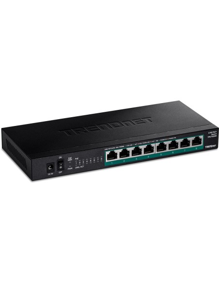 Trendnet TPE-TG380 switch No administrado 2.5G Ethernet (100 1000 2500) Energía sobre Ethernet (PoE) Negro Trendnet TPE-TG380 switch No administrado 2.5G Ethernet (100 1000 2500) Energía sobre Ethernet (PoE) Negro