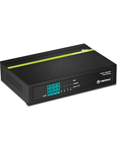 Trendnet TPE-TG44G switch No administrado Energía sobre Ethernet (PoE) Negro