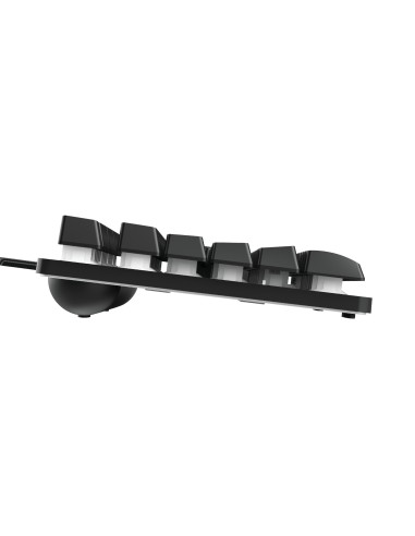 Trust GXT 833 Thado teclado Juego USB Español Negro, Plata