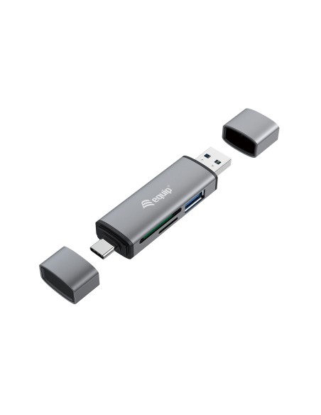 Equip 245460 lector de tarjeta USB 3.2 Gen 1 (3.1 Gen 1) Type-A Type-C Gris Equip 245460 lector de tarjeta USB 3.2 Gen 1 (3.1 Gen 1) Type-A Type-C Gris