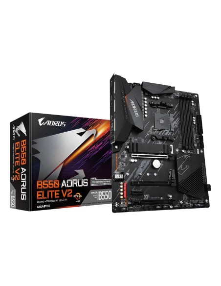 GIGABYTE B550 AORUS ELITE V2 Placa base - Procesadores AMD Ryzen 5000, VRM de 12+2 fases, hasta 4733 MHz DDR4, 1xPCIe 4.0 + GIGABYTE B550 AORUS ELITE V2 Placa base - Procesadores AMD Ryzen 5000, VRM de 12+2 fases, hasta 4733 MHz DDR4, 1xPCIe 4.0 +