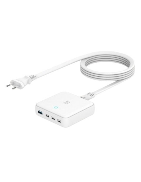 Tucano MA-DEGAN100-EU-W cargador de dispositivo móvil Portátil, Smartphone, Tableta Blanco Corriente alterna Carga rápida