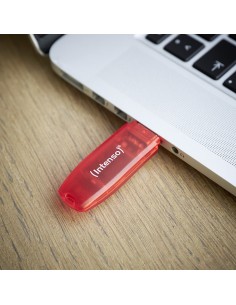 Intenso Rainbow Line unidad flash USB 128 GB USB tipo A 2.0 Rojo, Transparente 2