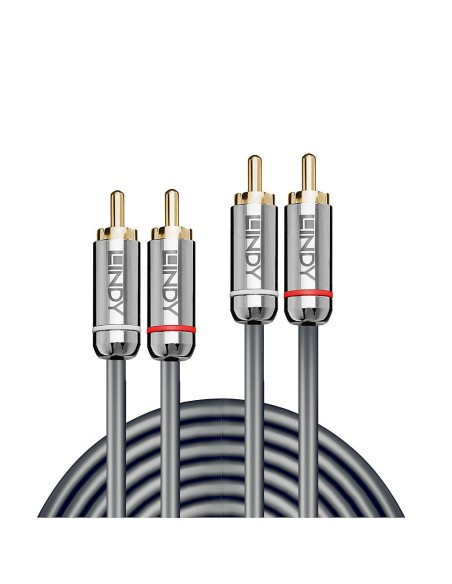 Lindy 35345 cable de audio 1 m 2 x RCA Antracita Lindy 35345 cable de audio 1 m 2 x RCA Antracita