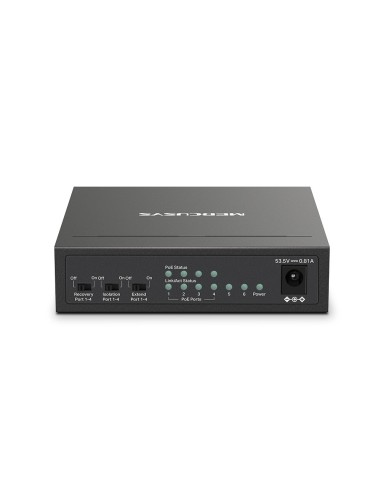 Mercusys MS106LP switch Gestionado Fast Ethernet (10 100) Energía sobre Ethernet (PoE) Negro