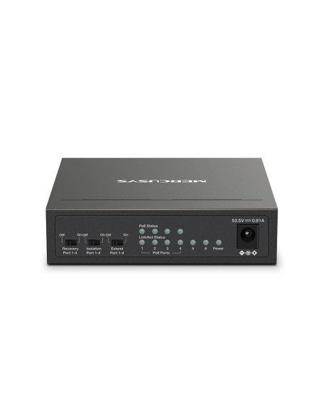 Mercusys MS106LP switch Gestionado Fast Ethernet (10 100) Energía sobre Ethernet (PoE) Negro Mercusys MS106LP switch Gestionado Fast Ethernet (10 100) Energía sobre Ethernet (PoE) Negro