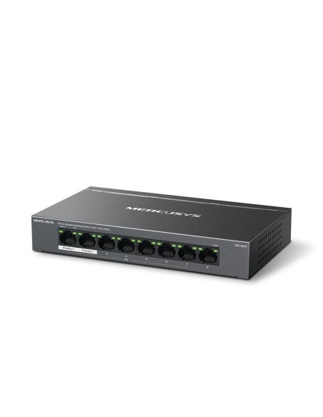Mercusys MS108GP switch Gestionado Gigabit Ethernet (10 100 1000) Energía sobre Ethernet (PoE) Negro