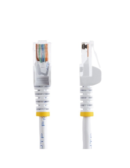 StarTech.com Cable de 1m Blanco de Red Fast Ethernet Cat5e RJ45 sin Enganche - Cable Patch Snagless StarTech.com Cable de 1m Blanco de Red Fast Ethernet Cat5e RJ45 sin Enganche - Cable Patch Snagless