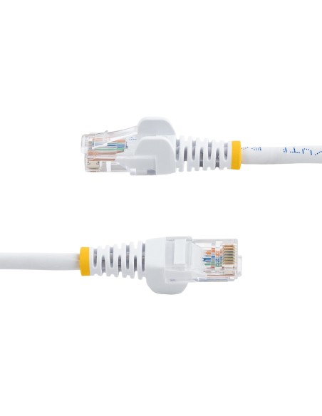 StarTech.com Cable de 1m Blanco de Red Fast Ethernet Cat5e RJ45 sin Enganche - Cable Patch Snagless StarTech.com Cable de 1m Blanco de Red Fast Ethernet Cat5e RJ45 sin Enganche - Cable Patch Snagless