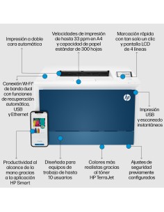HP Color LaserJet Pro LaserJet Pro 4202dw Inalámbrico Color Impresora, A doble cara 2
