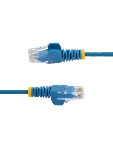 StarTech.com Cable Cat6 de 1,5m - Delgado - con Conectores RJ45 sin Enganches - Azul